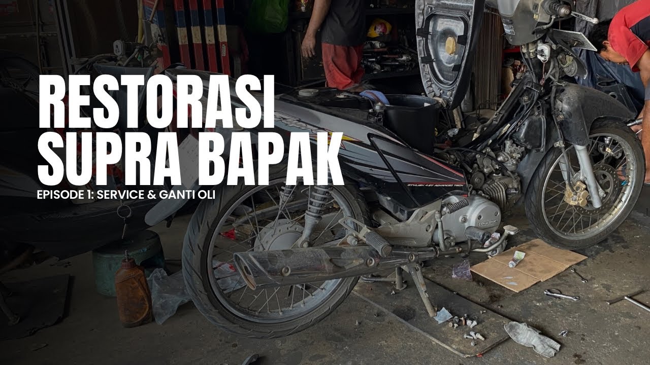 Service dan ganti oli Supra X 125 D 2006 | Restorasi Eps. 1