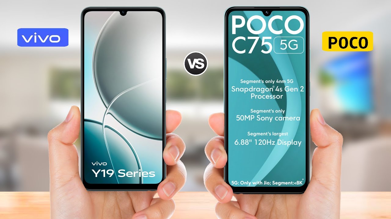 Vivo Y19 5G vs Poco C75 5G || Full Comparison