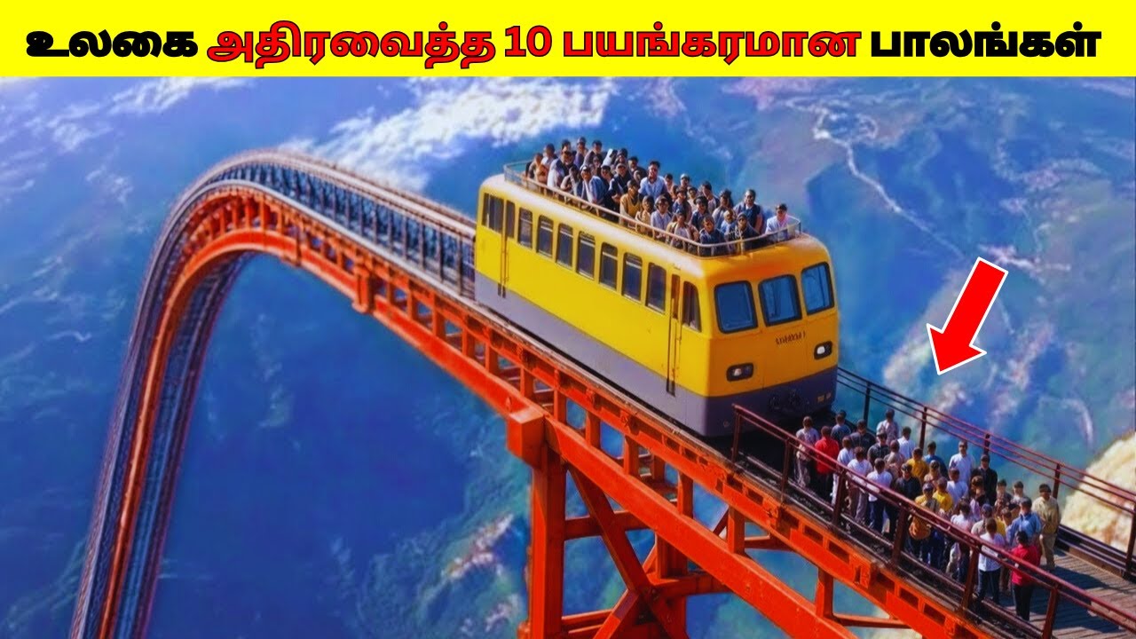 உலகை அதிரவைத்த 10 பயங்கரமான பாலங்கள் 2025/Top 10 Most Dangerous Bridges Around the World/Dee Amazing