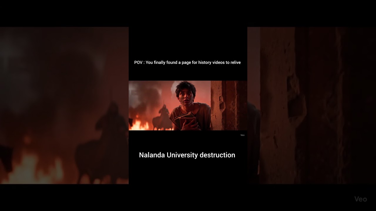 Nalanda University Destruction #ai #nalanda #university #aivideo #vlog  #students