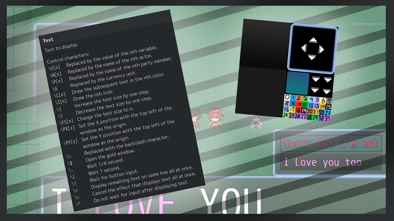 Show Text เปลี่ยนสี เพิ่มขนาด จัดตำแหน่ง แสดงผลข้อความและตัวเลข RPG MAKER MZ