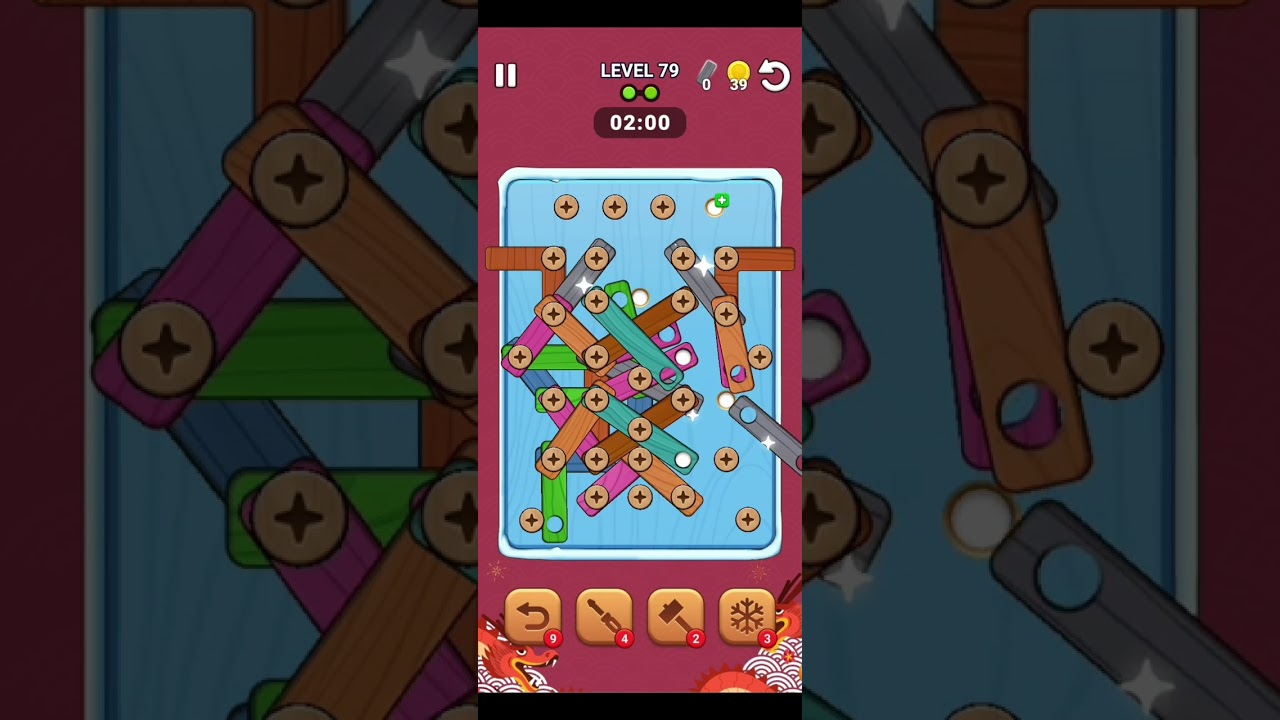 Wood Screw Puzzle - Level 79 Walkthrough Solution