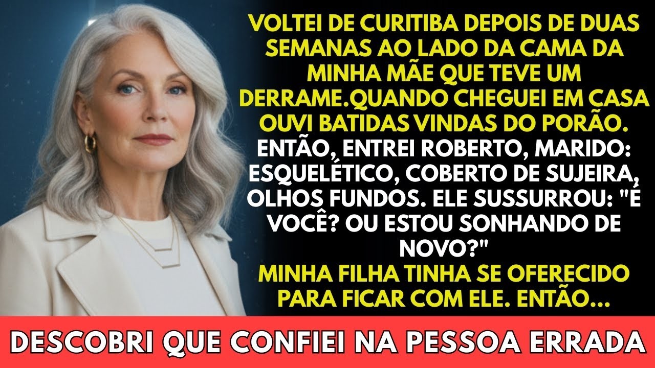 Voltei do leito da minha mãe e encontrei meu marido trancado no porão; e nossa filha tinha sumido