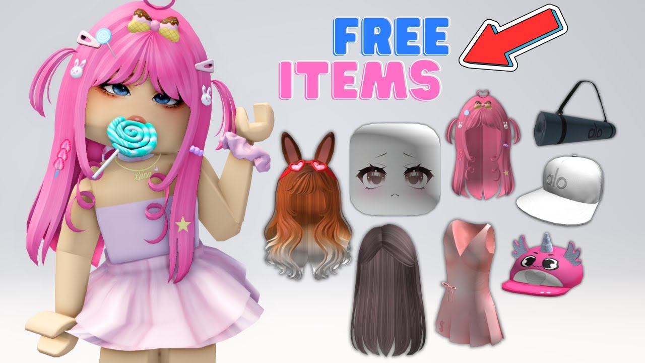 HURRY!  GET NEW ROBLOX FREE ITEMS, HAIRS, FACES, AND DRESSES 🤩🥰