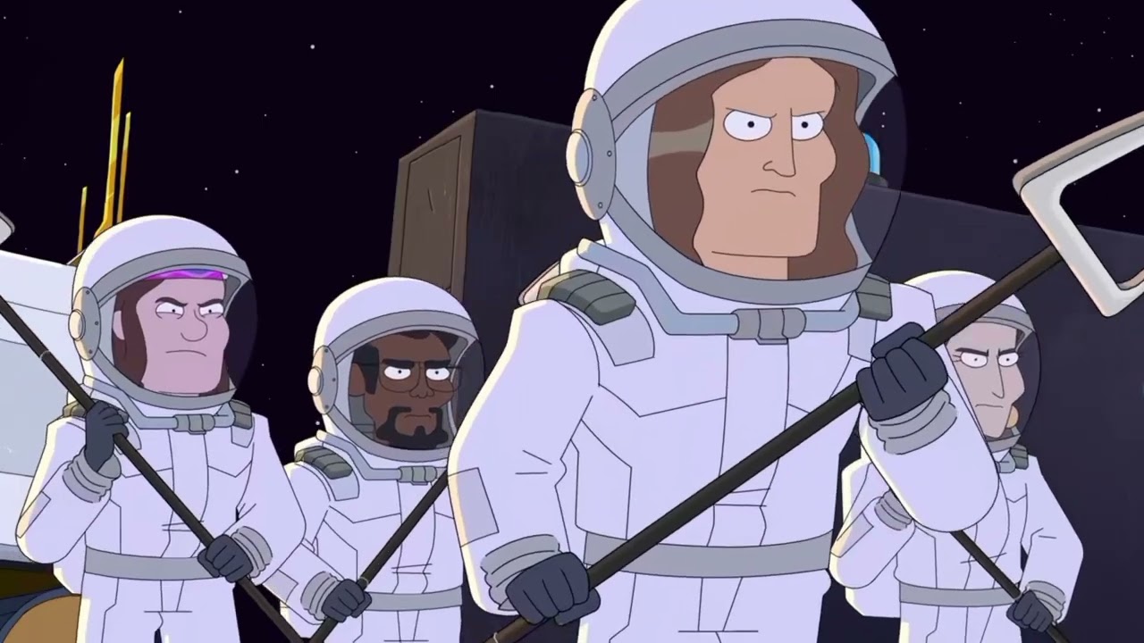 Brett hand fight on moon.