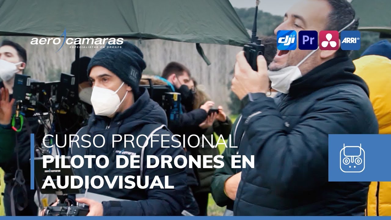 Curso profesional de piloto de drones en audiovisual de Aerocamaras