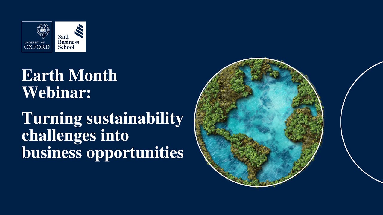 🌍 Earth Month Webinar: Turning sustainability challenges into business opportunities