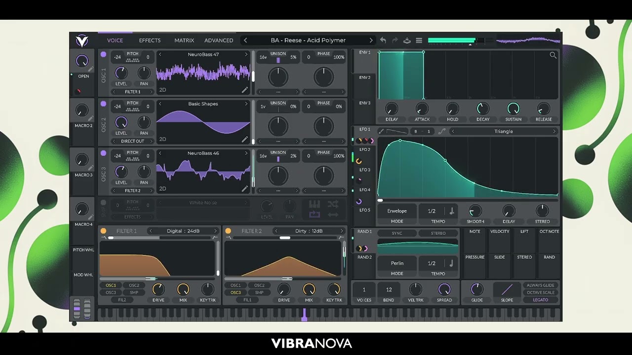 Spore Lab - Drum and Bass Presets for Vital by VibraNova - Overview