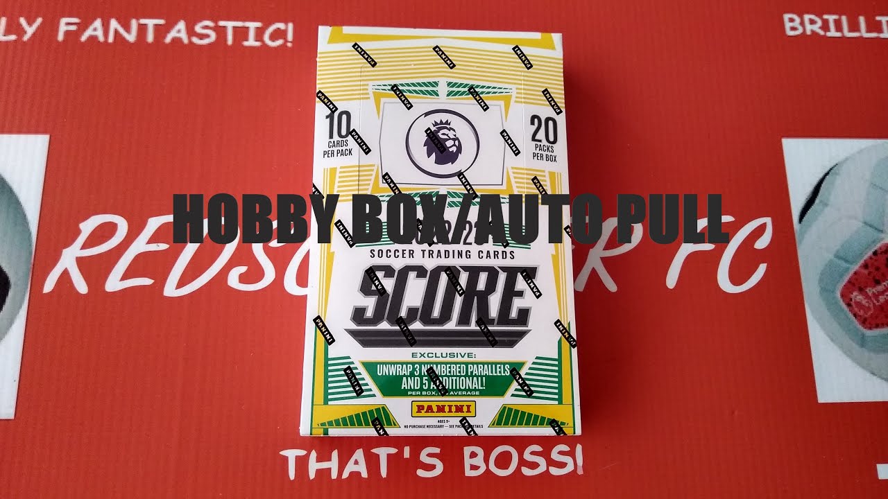 ***AUTO PULL*** PANINI SCORE PREMIER LEAGUE 22/23 HOBBY BOX/SSP GOLD /10