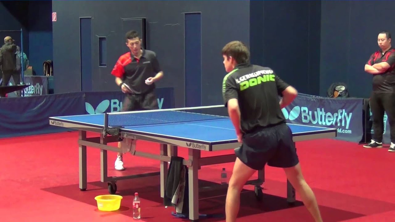 Table Tennis Practice: Gerassimenko with Li Ping
