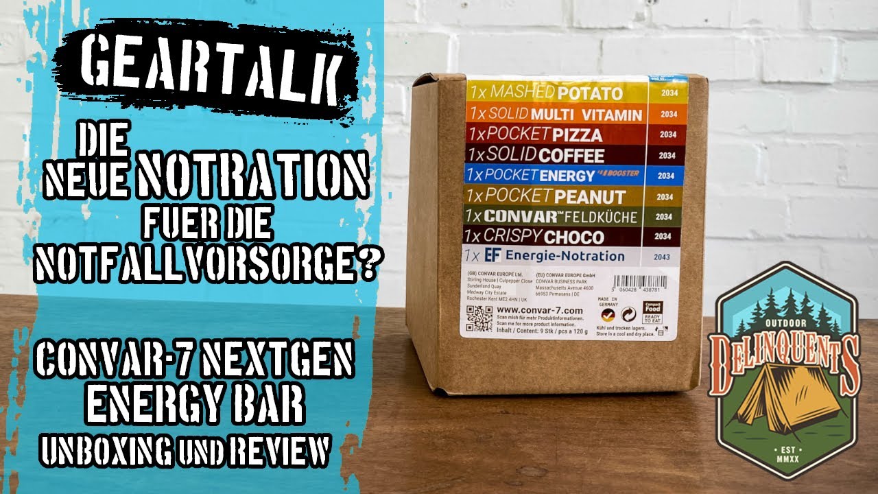 Geartalk: Convar-7 NextGen Energy Bar🍕Unboxing & Review📦Die NEUE Notration für die Notfallvorsorge?🚨