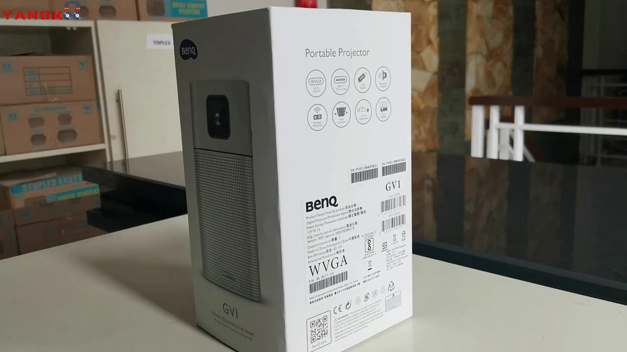 Portable Projector BenQ GV 1 Kecil Kecil Cabe Rawit | Unboxing & Review