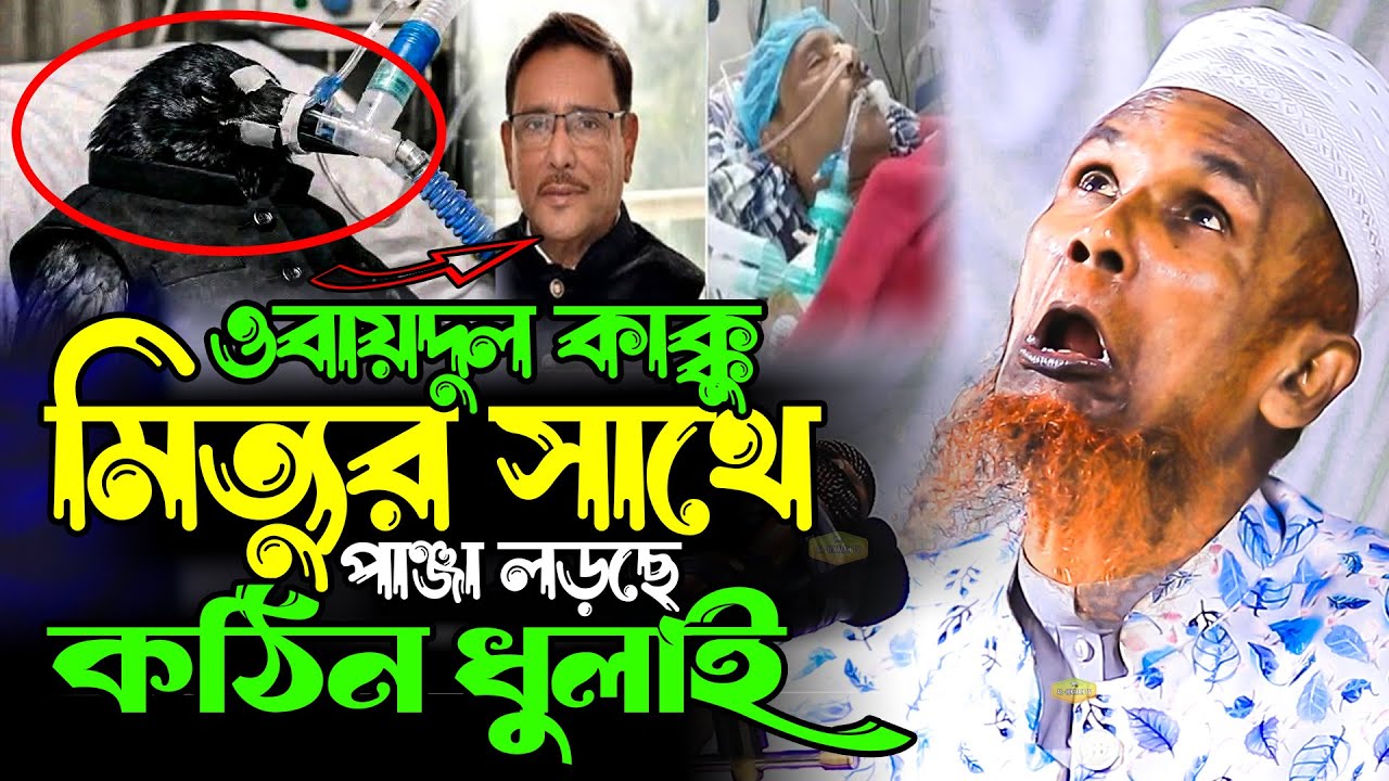 ওবায়দুল কাক্কু মিত্যুর সাথে পাঞ্জা লড়ছে কঠিন ধুলাই মাওলানা বাচ্চু আনসারী New Al Hikmah Tv Waz 2