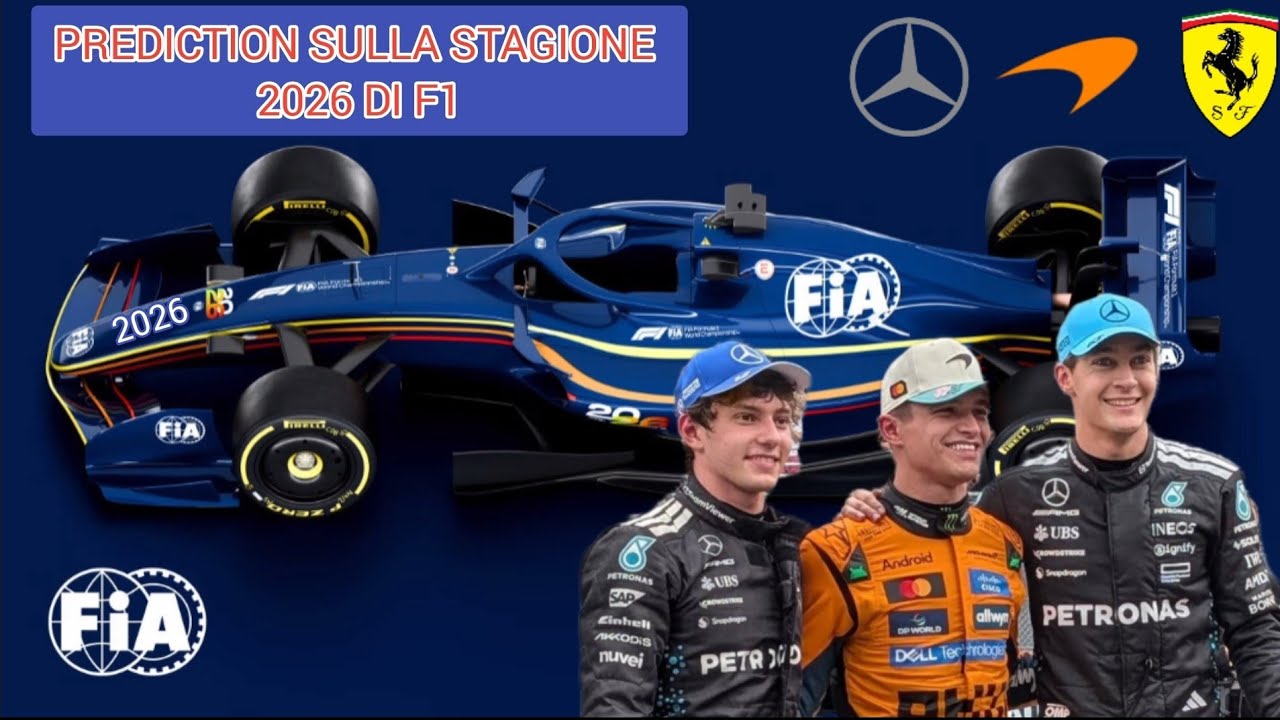 Le mie PREDICTION sul MONDIALE 2026 di FORMULA UNO!