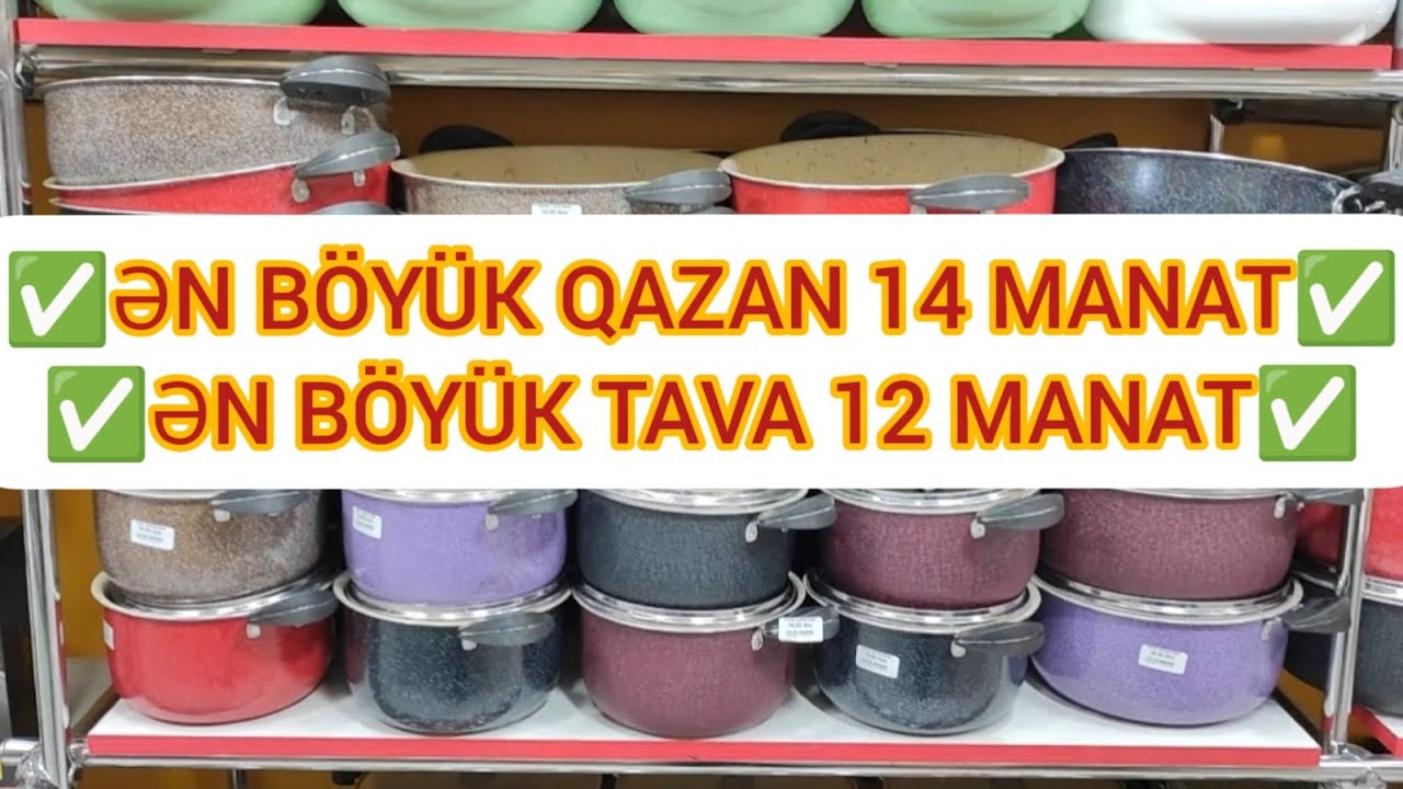 TEFAL QAZANLARDA SUPER ENDİRİMLƏR BAŞLADI TƏLƏSİN!! MƏHDUD SAYDADIR!! MANATOLİYA SUPER KOMPANİYA!!