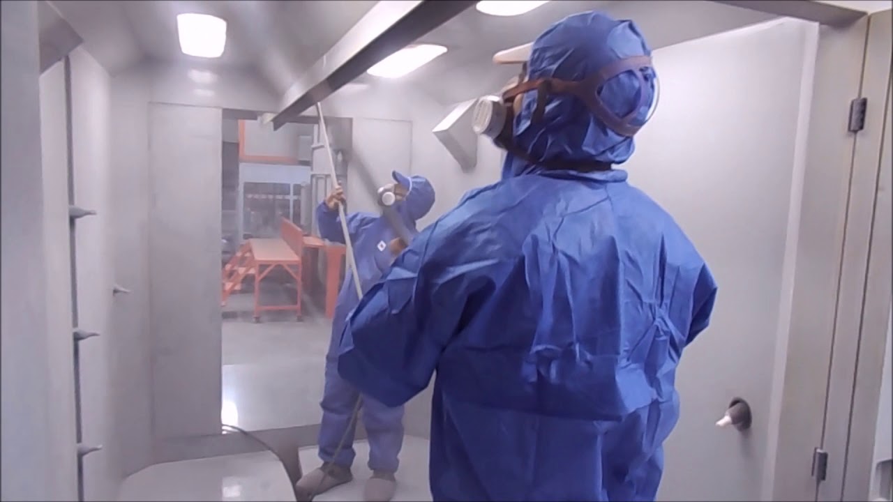 Electron PVC Powder Booth Cleaning with Automatic Powder Center