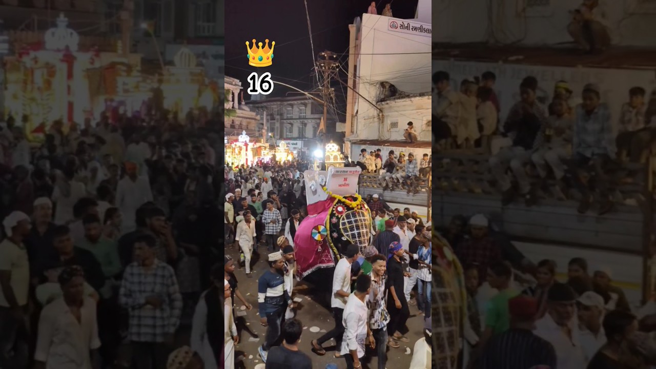 परवाना नंबर - 16 || JAMNAGAR MOHRAM 2024 || TAJIYA NO.16 || SIDDI JAMAT || मोहर्रम ताजिया #tajiya