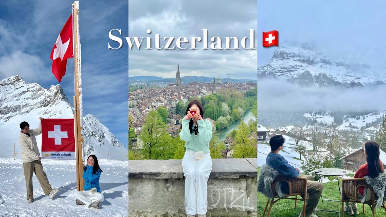 [VLOG] 스위스 신혼여행 브이로그🇨🇭ㅣ4월 말의 스위스ㅣ루체른 리기산ㅣ피르스트 클리프워크ㅣ융프라우🏔️ㅣ베른 당일치기🐻ㅣ브리엔츠 호수 산책