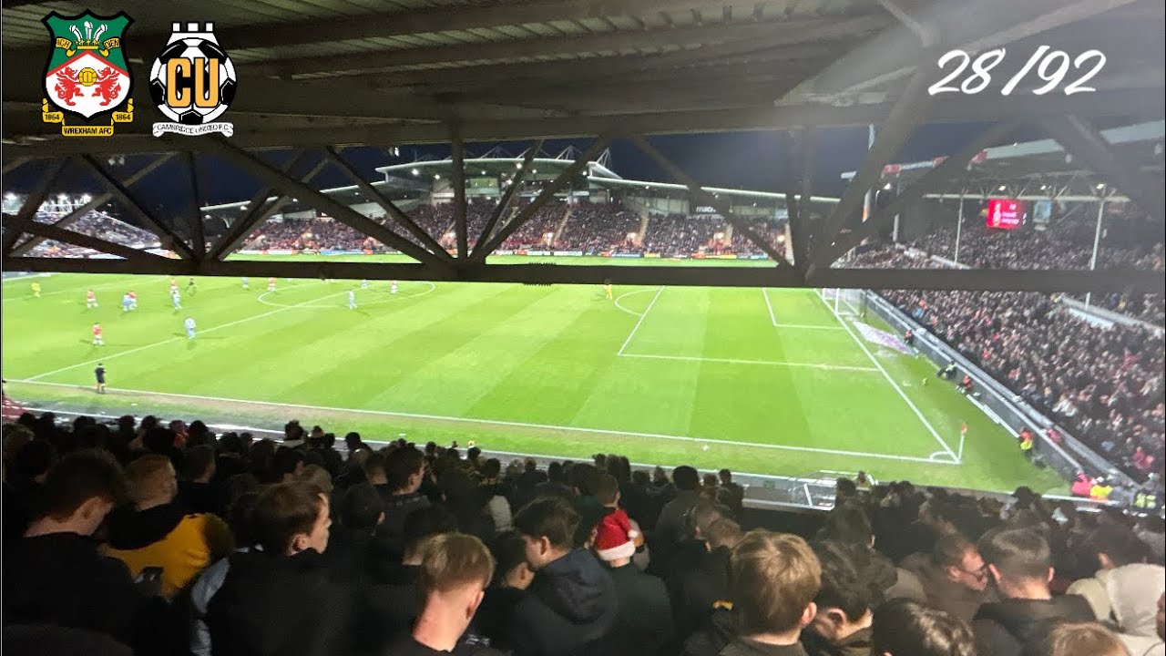 LAST MINUTE LIMBS as CAMBRIDGE draw 2-2 away at WREXHAM