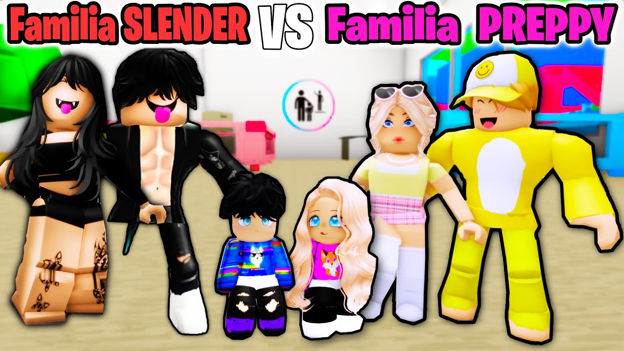 BEBELUSI Plushie ADOPTATI de Familia DRAGUTA vs Familia SLENDER! (Roblox Brookhaven)
