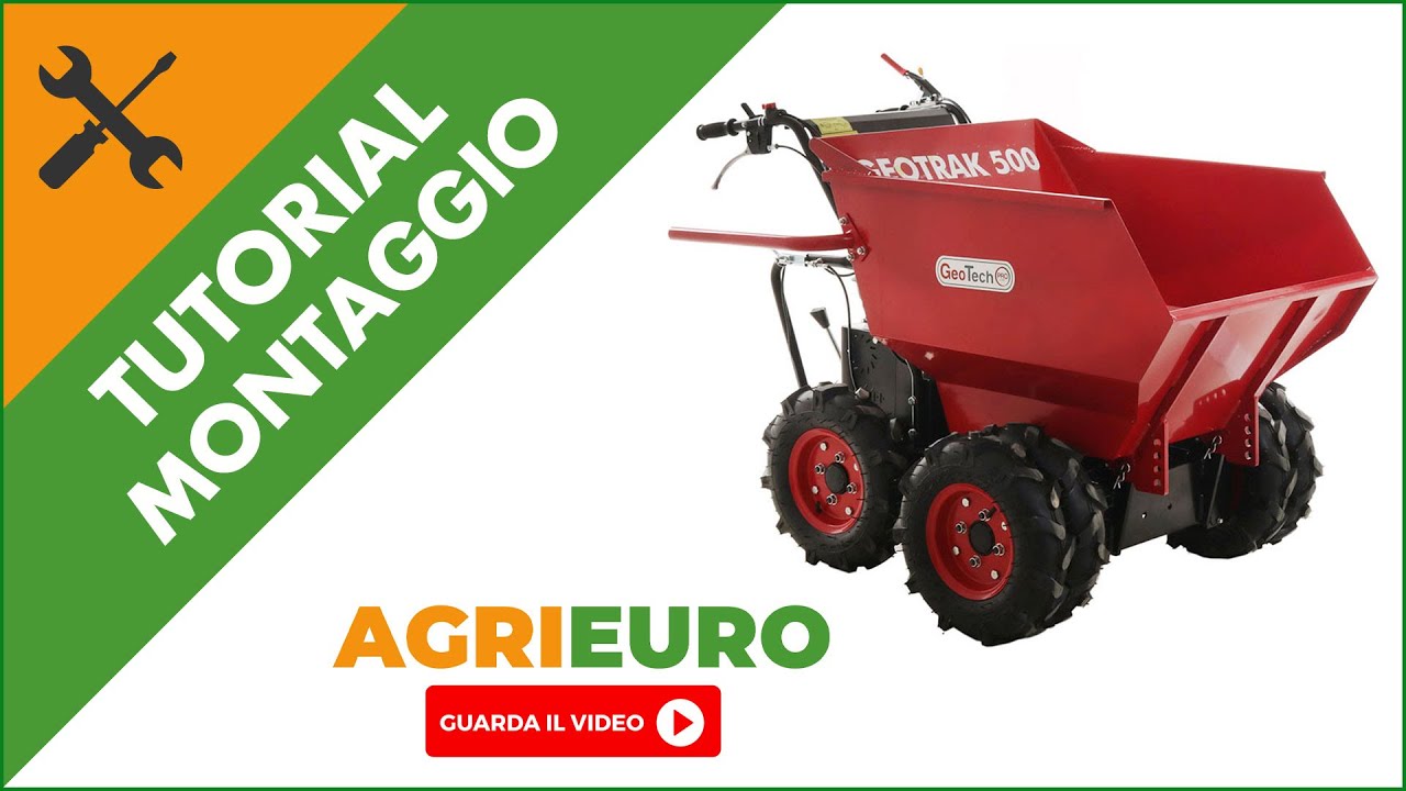 Motocarriola con cassone dumper Geotrak 500: Come montare motocarriola a scoppio