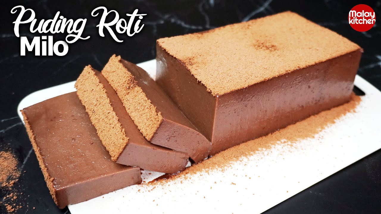 Puding roti milo Tanpa Telur | Sangat Sedap dan Lembut