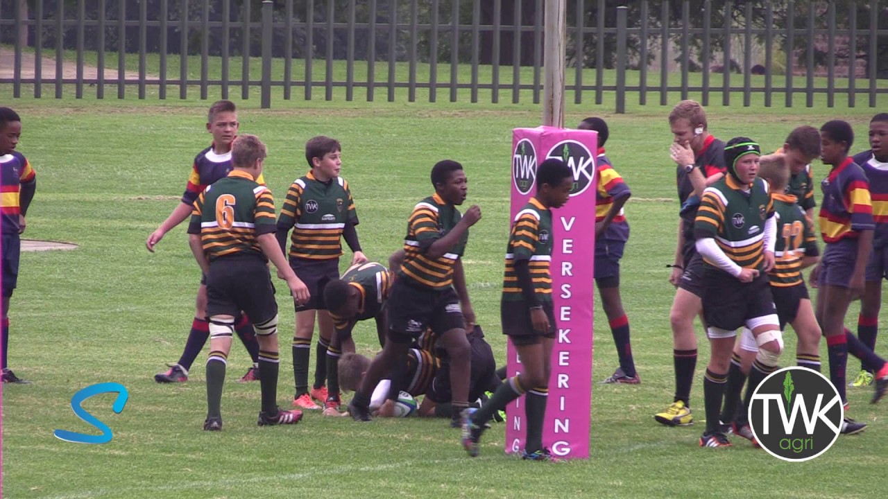 School Rugby Action - u/14 Piet Retief vs Volksrust 04-03-17