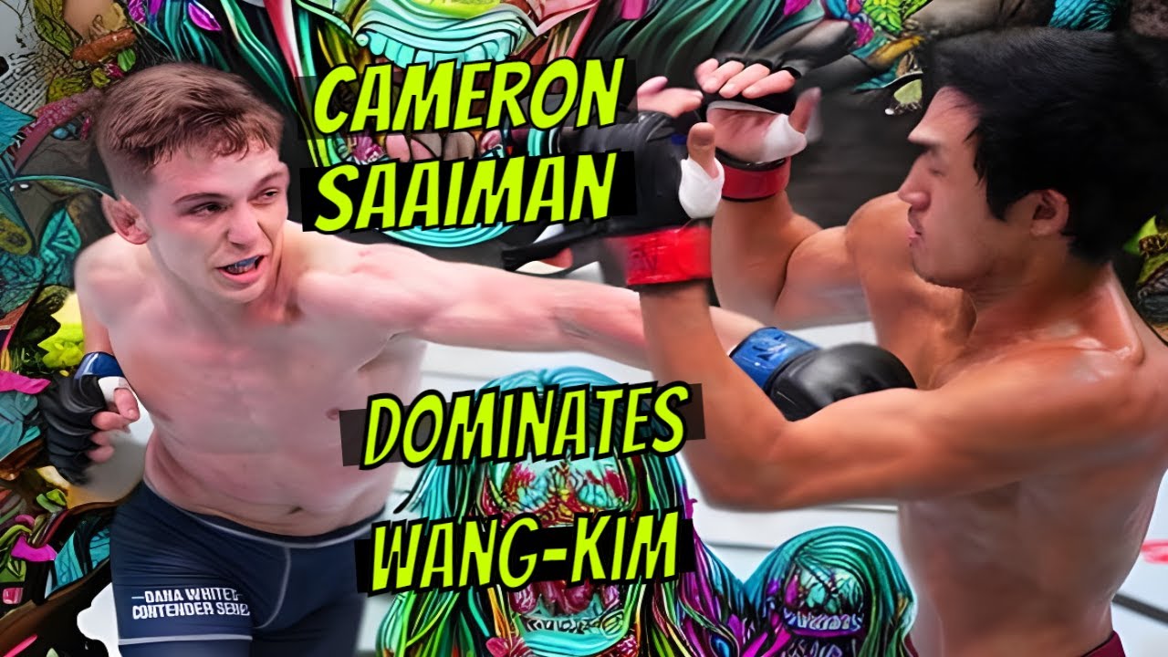 Every STRIKE Cameron Saaiman LANDED on Dana Whites Contender Series | Saaiman Vs Wang-Kim #mma #ufc