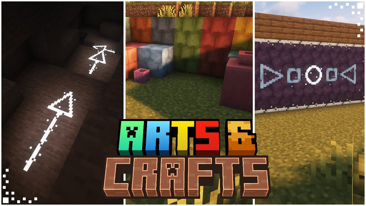 Arts & Crafts (Minecraft Mod Showcase) | Decorative Blocks & Paintbrushes | Fabric/Forge 1.20/1.21