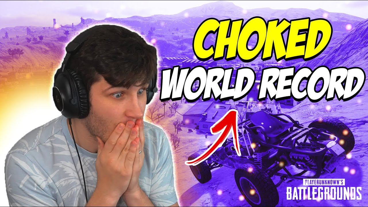 I CHOKED the solo WORLD RECORD in PUBG