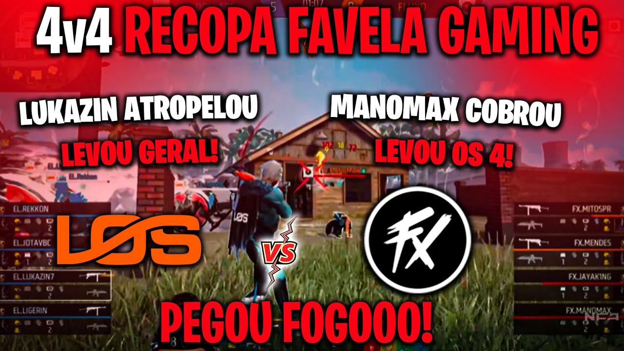 DOLLARS vs FLUXO - LUKAZIN ATROPELOU LEVOU GERAL! PEGOU FOGO 4x4 RECOPA FAVELA GAMING!