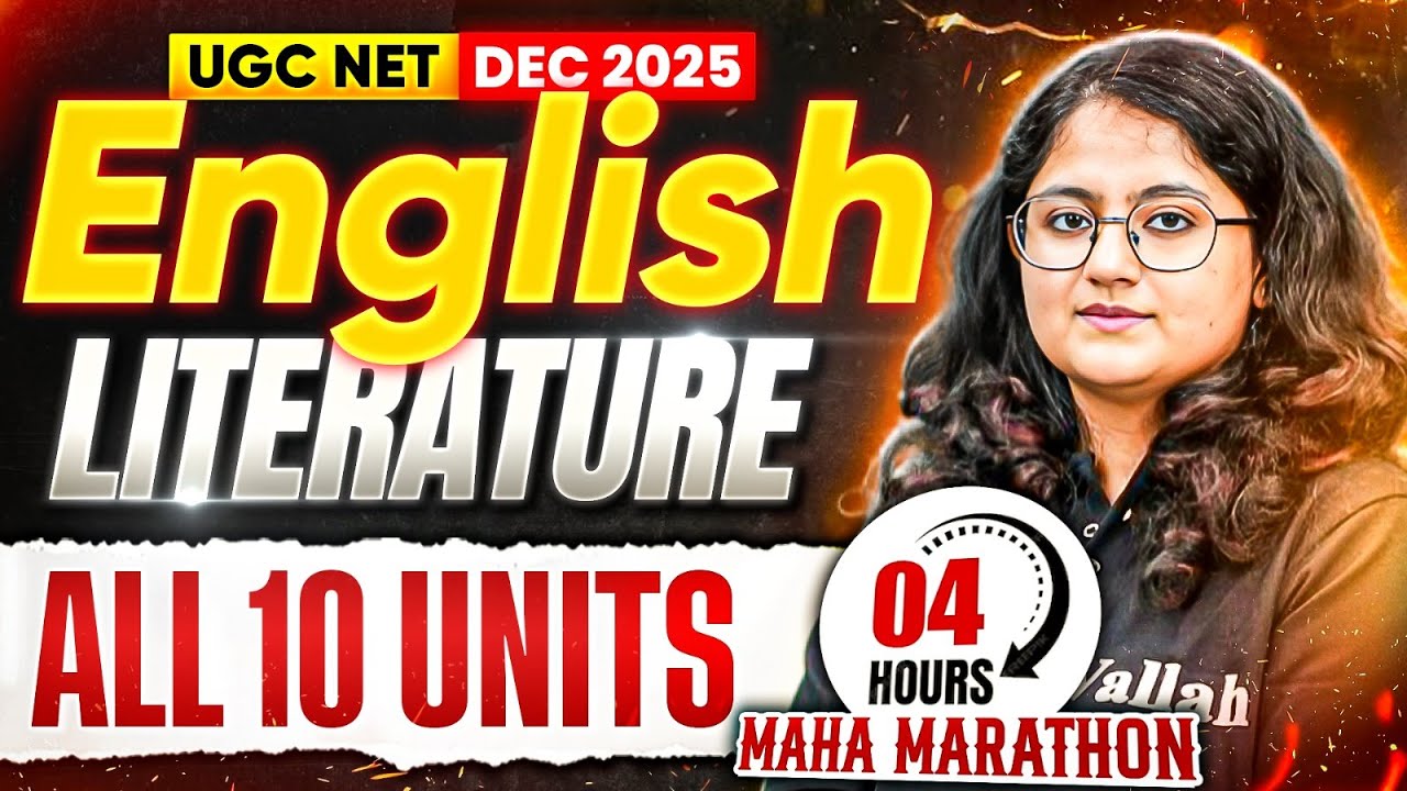 UGC NET English Literature Marathon | UGC NET English All 10 Units Marathon | UGC NET English PYQs