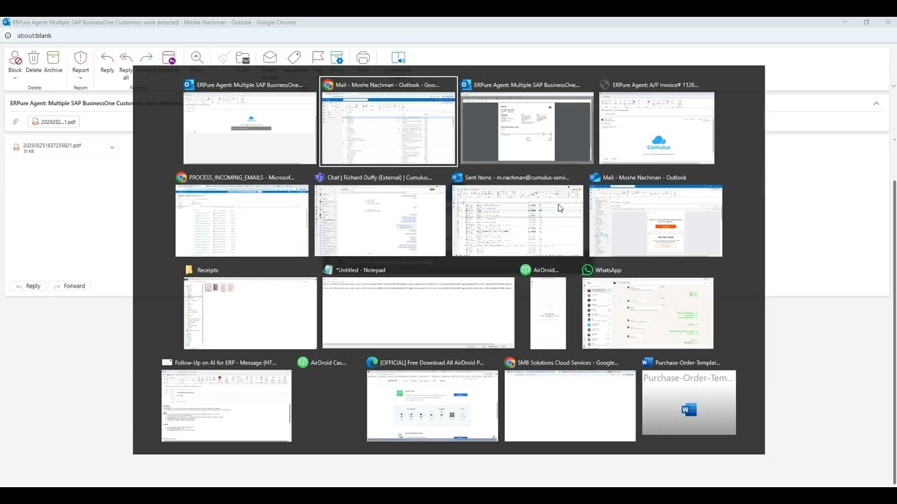ERPure.AI for SAP Business One Agentic AI Demo - Accounts Payable Document Recognition