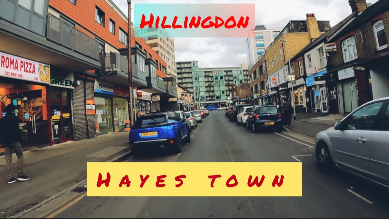 Hillingdon Hayes town street view