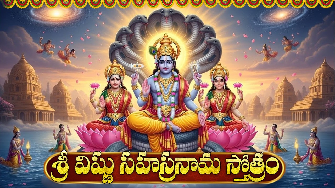 శ్రీ విష్ణు సహస్రనామ స్తోత్రం వింటే అఖండ ధనలాభం పొందుతారు | Sri Vishnu Sahasranama Stothram Telugu