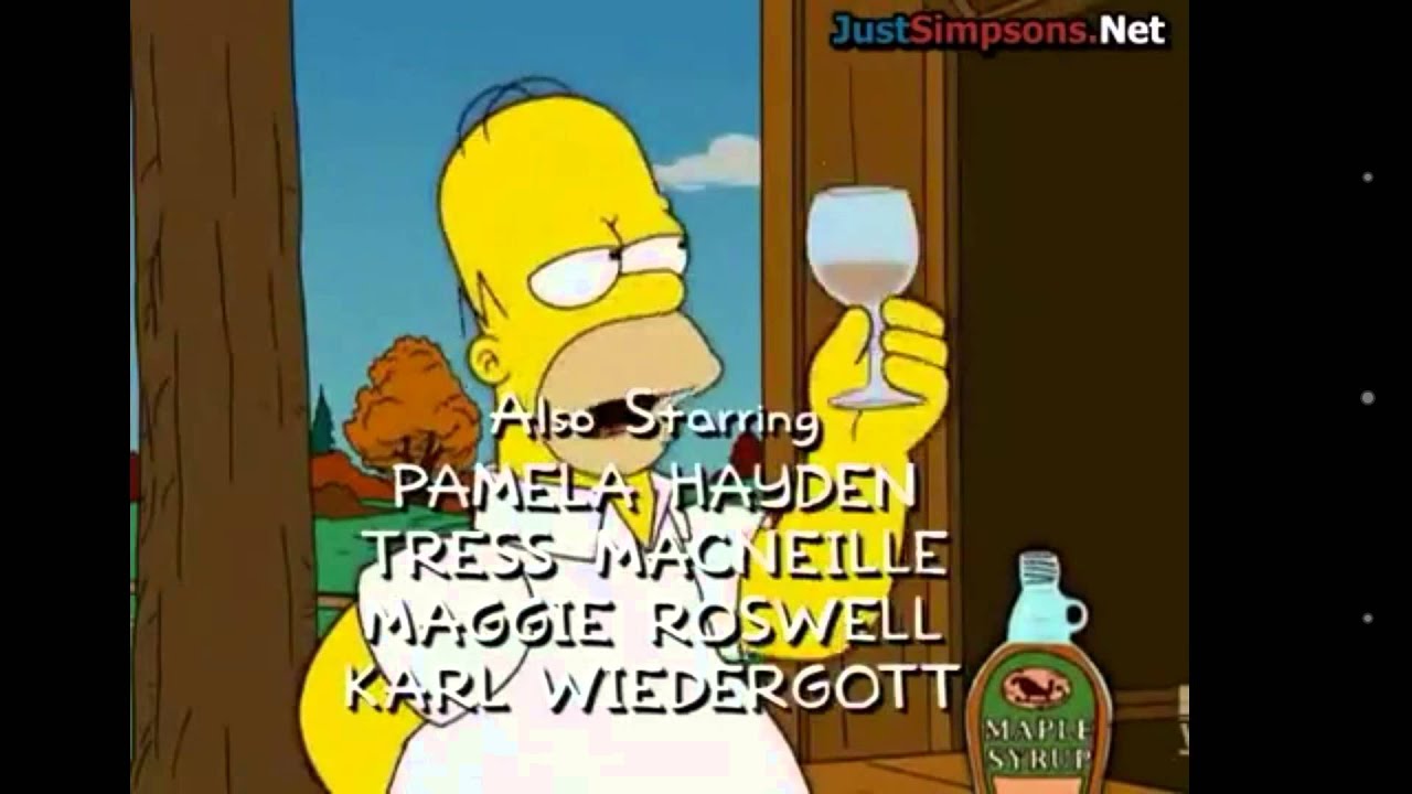 The Simpsons Homer Maple Syrup