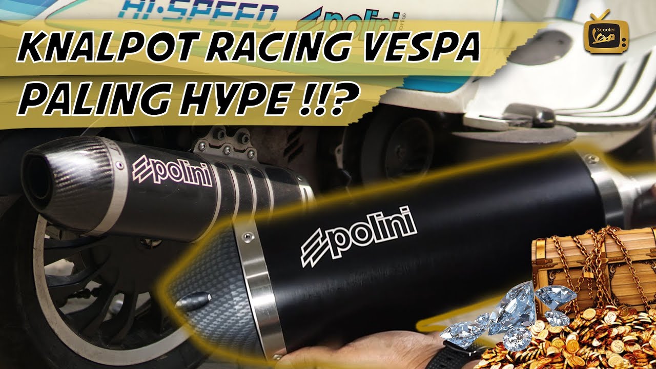 Exhaust paling dicari buat Vespa
