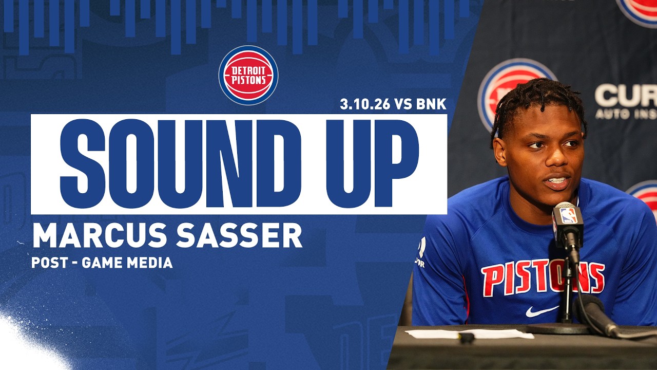 Post-Game Press Conference: Marcus Sasser | Pistons vs. Nets&nbsp;| 03.10.26