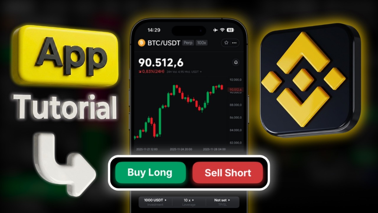 Binance App Tutorial ✅&nbsp;Futures Trading on Your Phone (Long & Short)
