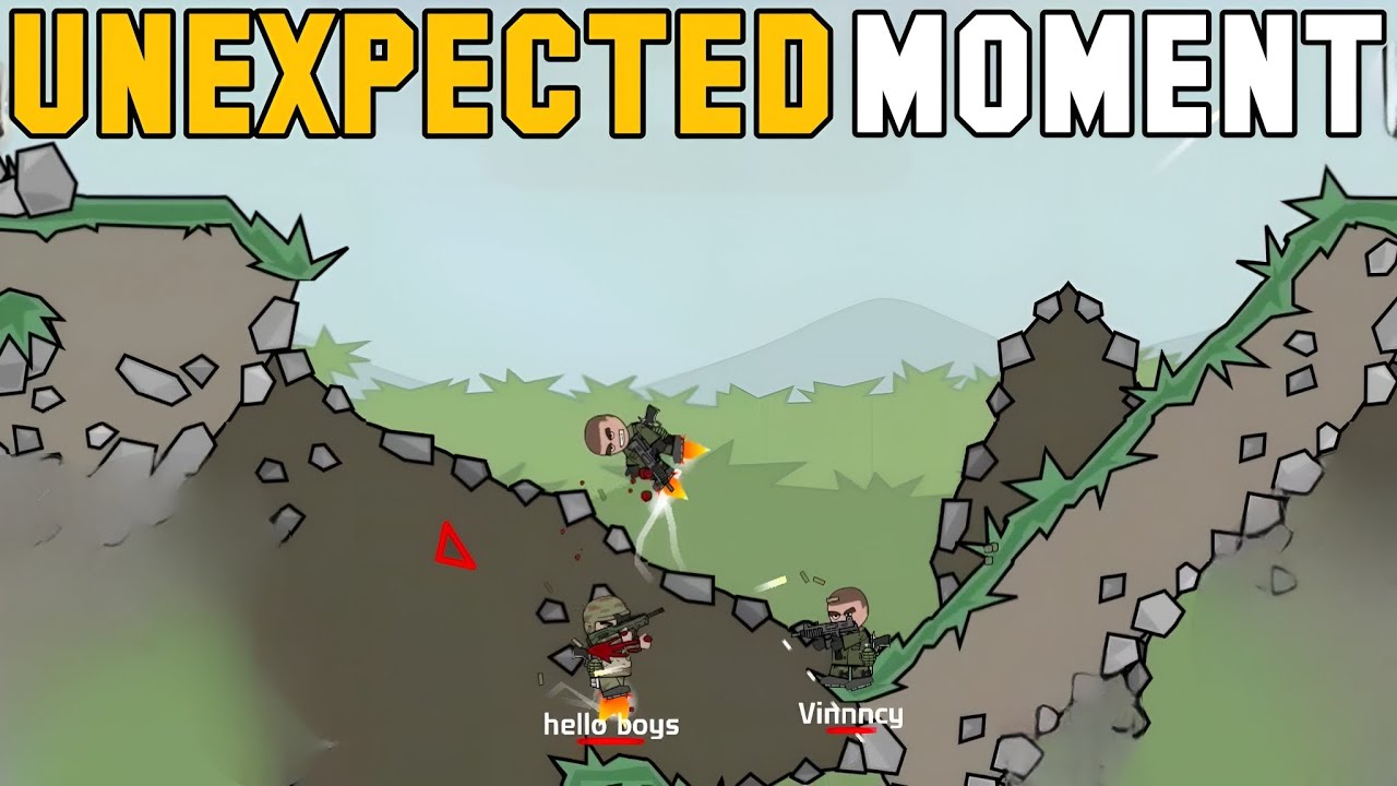 UNEXPECTED GRENADE KILL MOMENT IN MINI MILITIA GAMEPLAY 