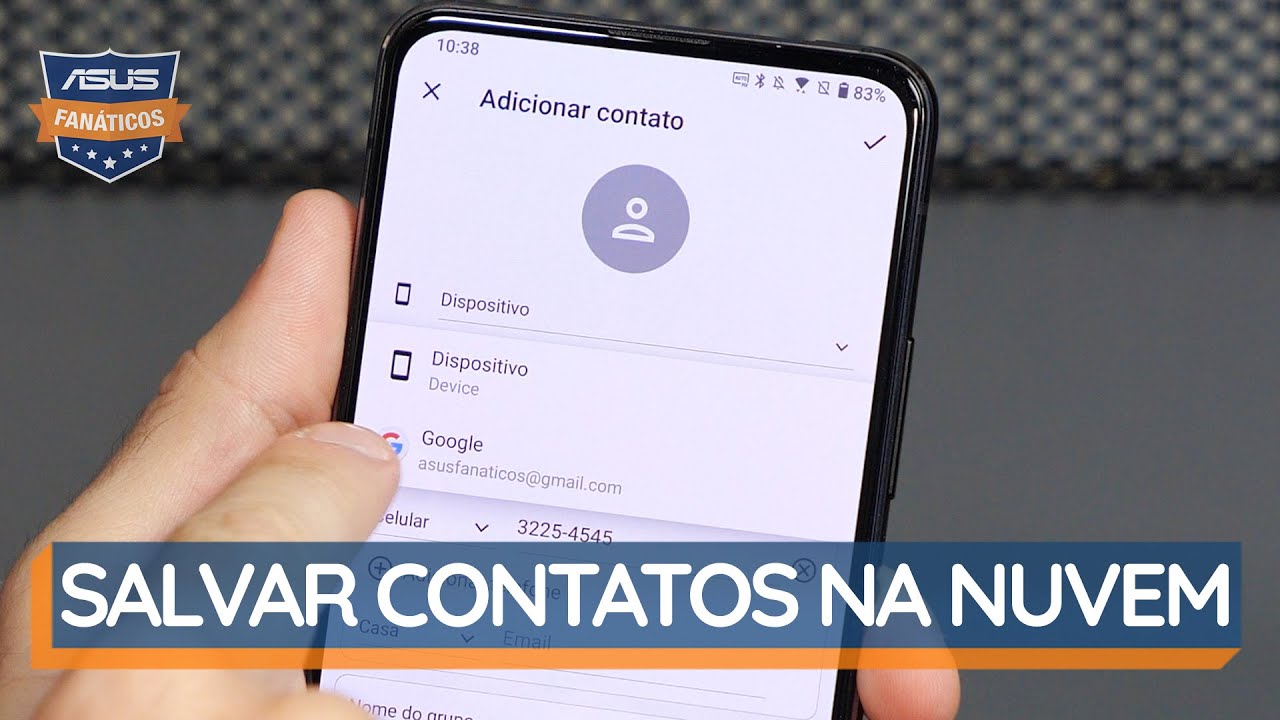 Como salvar seus contatos do celular no Gmail | #DicaDeFan&aacute;ticos