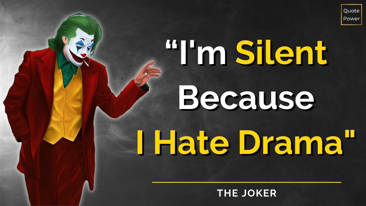 50 MOST POWERFUL JOKER MOTIVATIONAL QUOTES (Joker's Collection) | QUOTE POWER