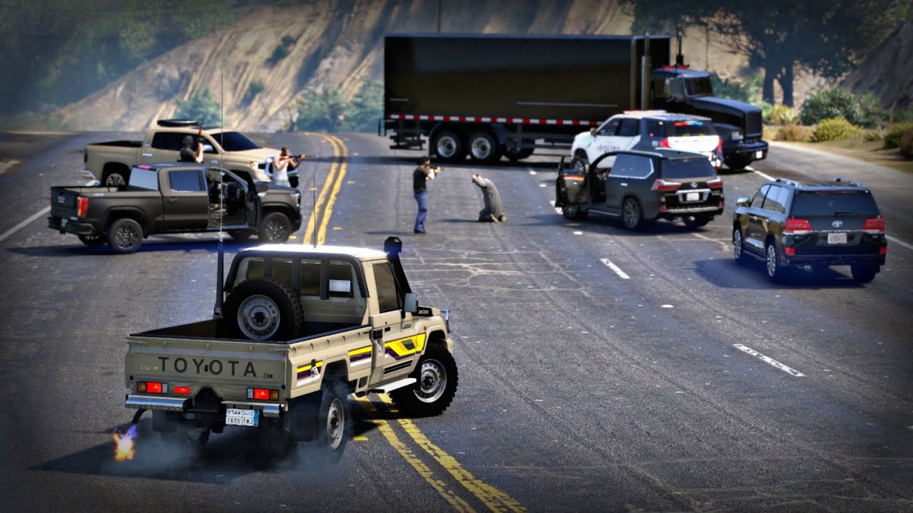 راعي الشاص ينقذ الوزير من محاولة اختطاف خطيرة على يد عصابة مسلحة #1 !! 🔥🚓 || قراند 5 - GTA V