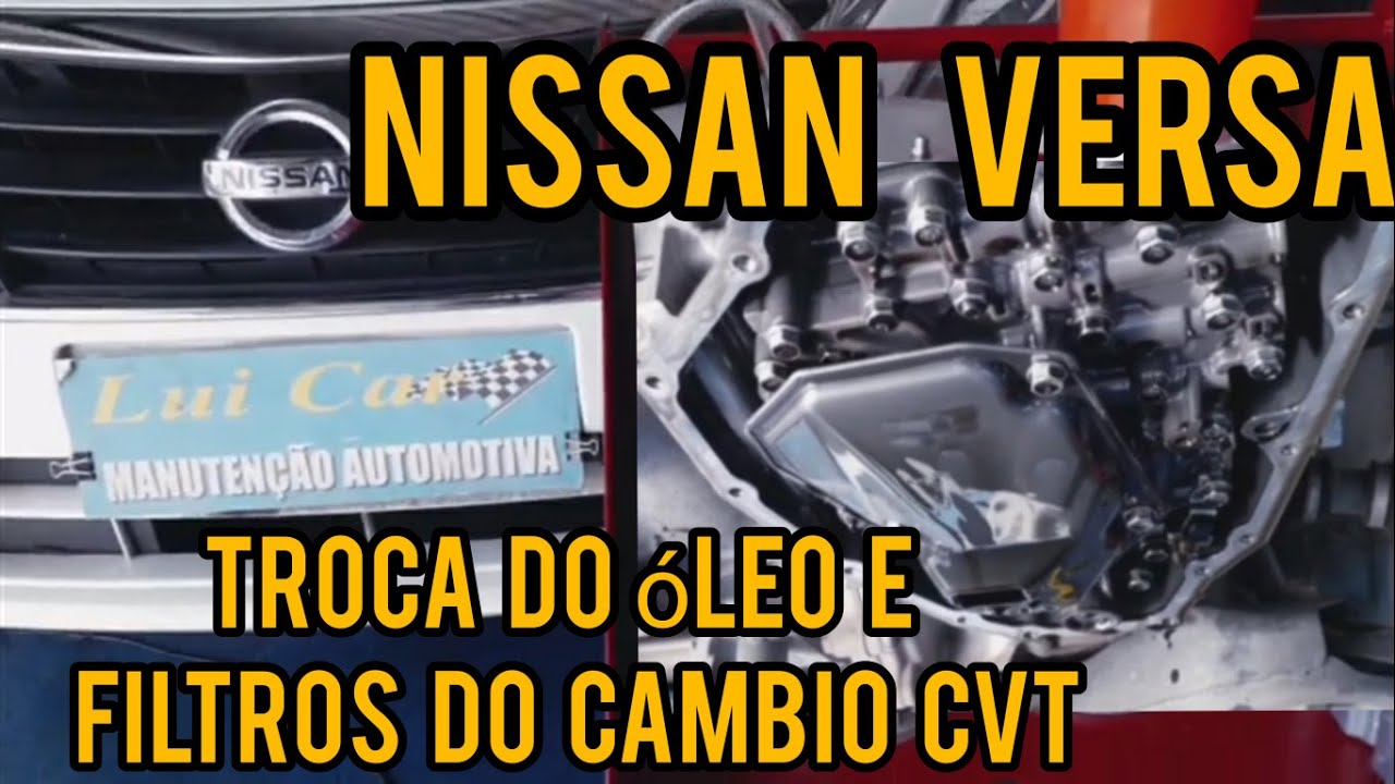 NISSAN VERSA troca total do fluido de transmissão CVT  e filtros.
