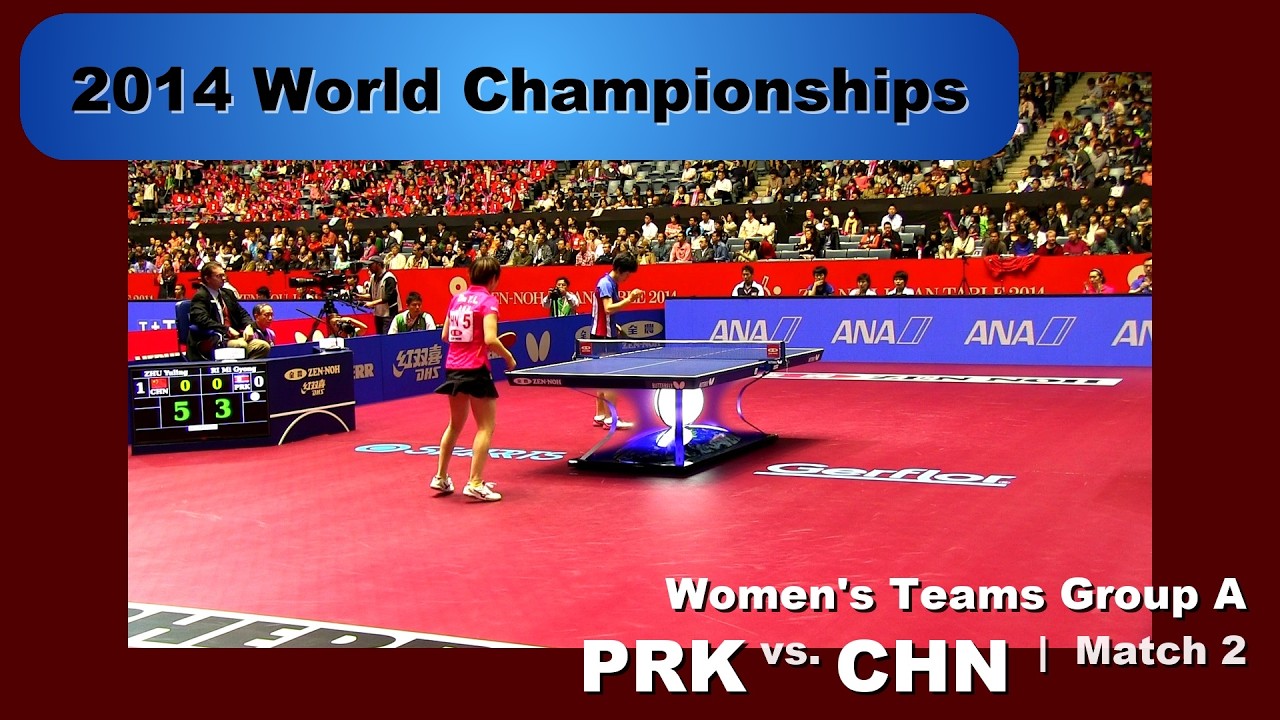 2014 WTTC Women's Team - Group A: PRK - CHN Match 2: Ri Mi Gyong v Zhu Yuling