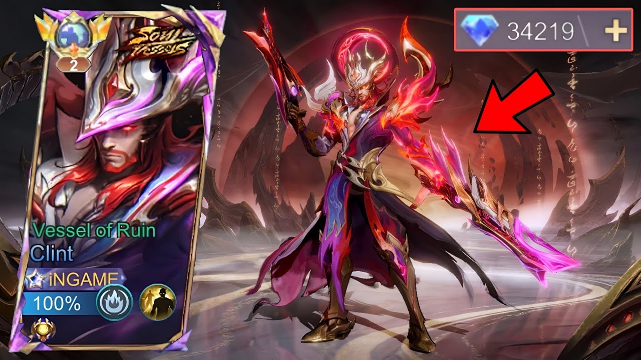 FINALLY! CLINT VESSEL OF RUIN SKIN IS HERE! WORTH IT TO BUY? (HOW MUCH) BEST INSANE SKIN EVER- MLBB