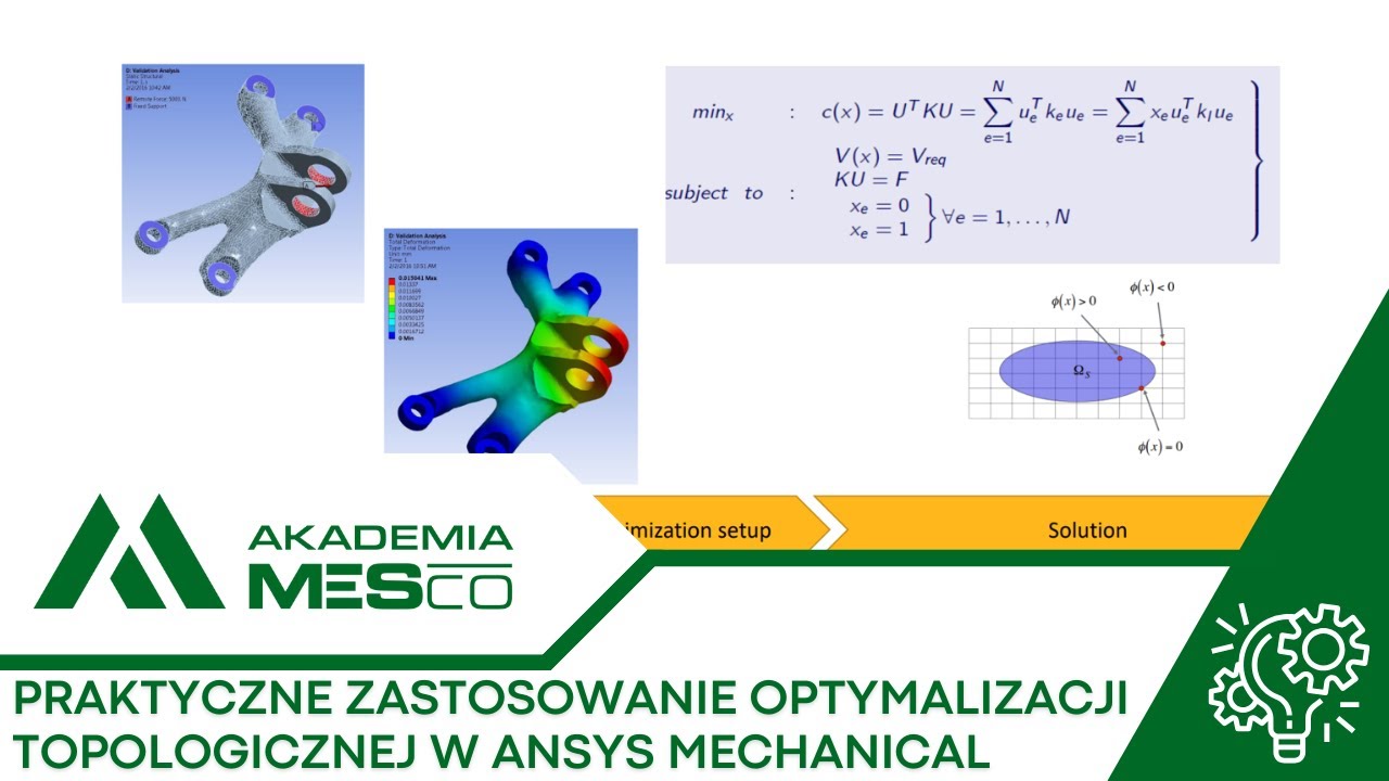 Praktyczne zastosowanie optymalizacji topologicznej w Ansys Mechanical