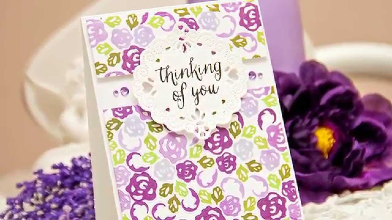 How to make a stamp using Spellbinders dies.