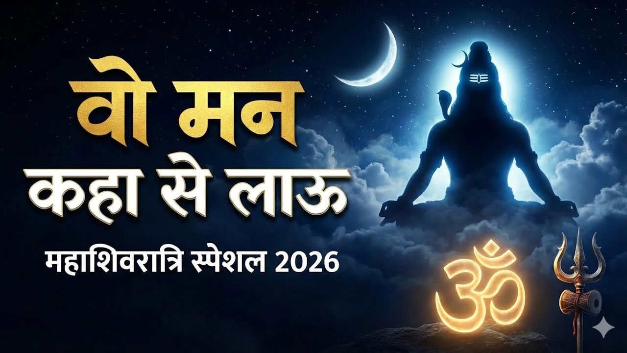 महाशिवरात्रि स्पेशल❤️ भजन 2026 -वो मन कहा से लाऊ🎶📿#bholebaba 