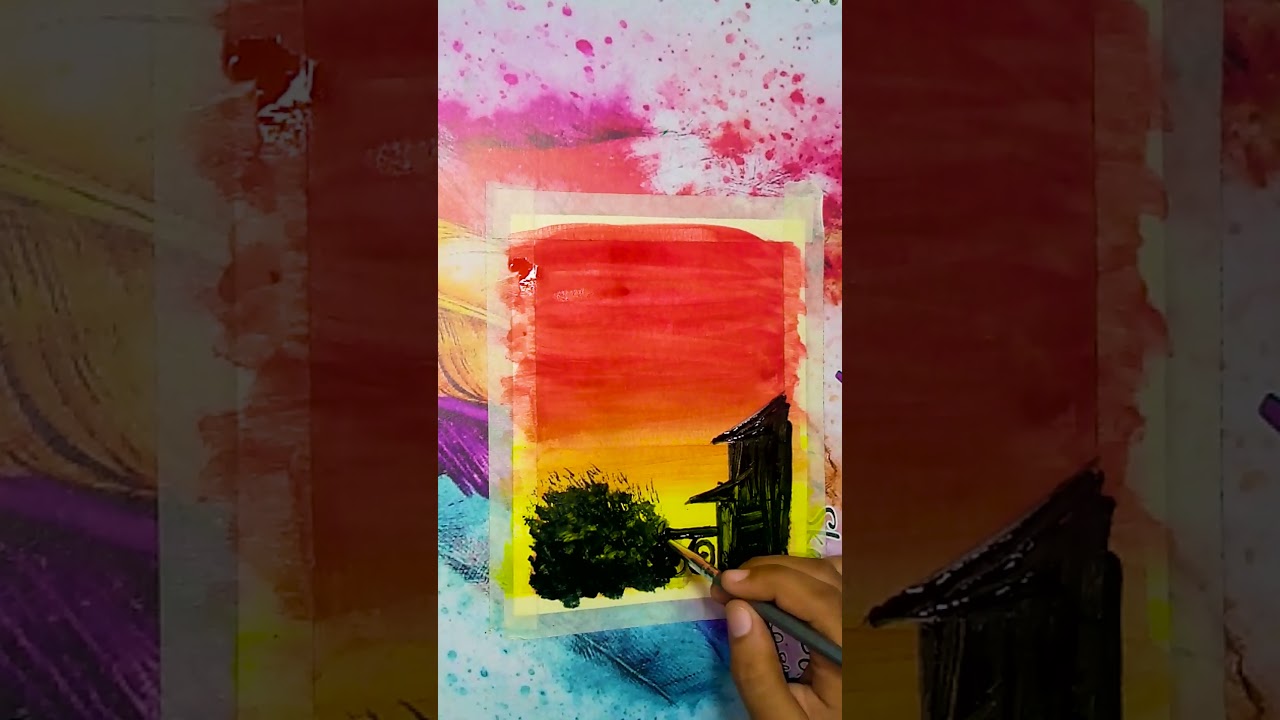 Mistry House Painting #artofhonor #shorts #drawingvideo #painting